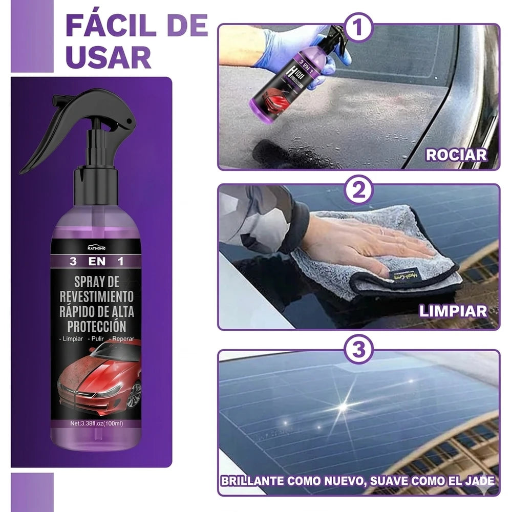 Esponja y Limpiador de Parabrisas para Auto 150 ml